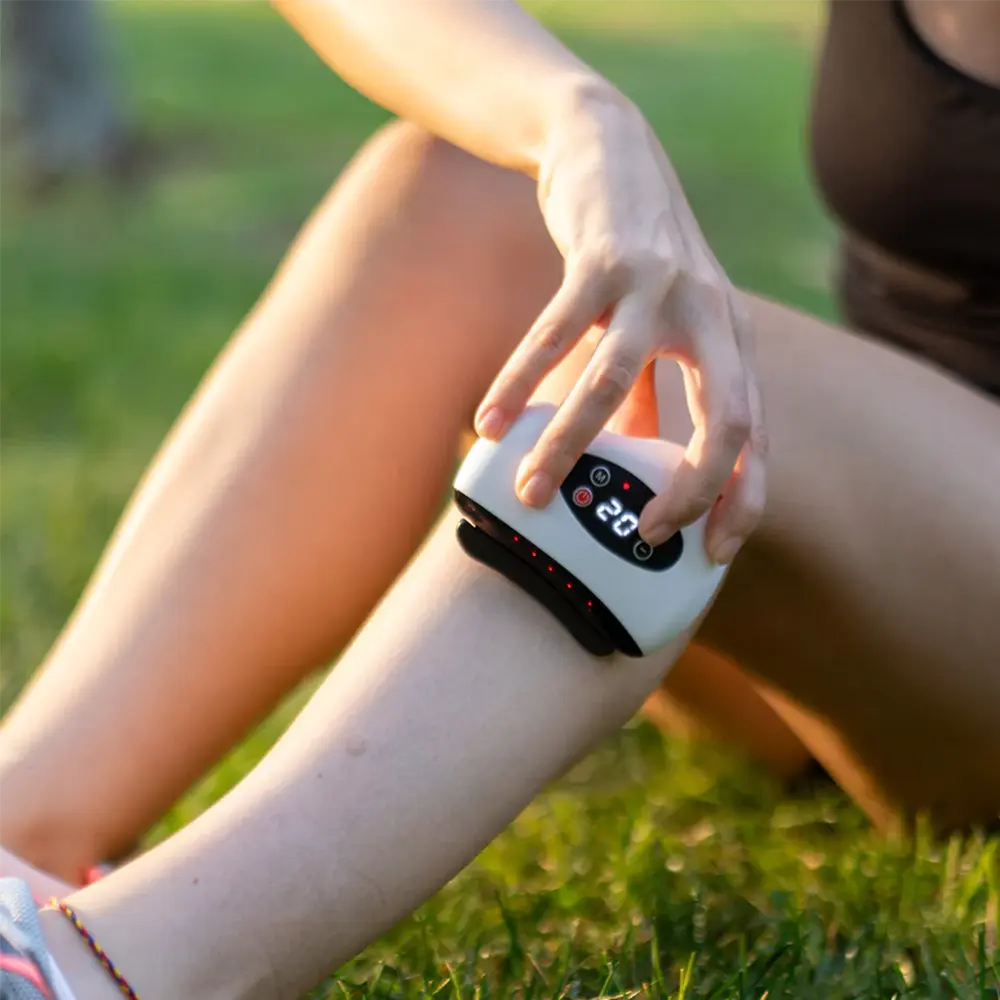 Person using a digital device on their wrist outdoors